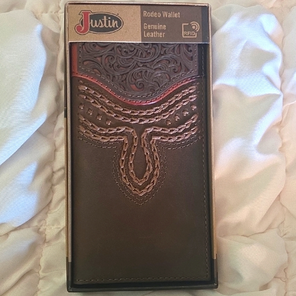 Justin Boots Brown Rodeo Wallet